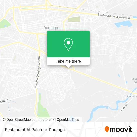 Restaurant Al Palomar map
