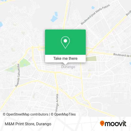 M&M Print Store map