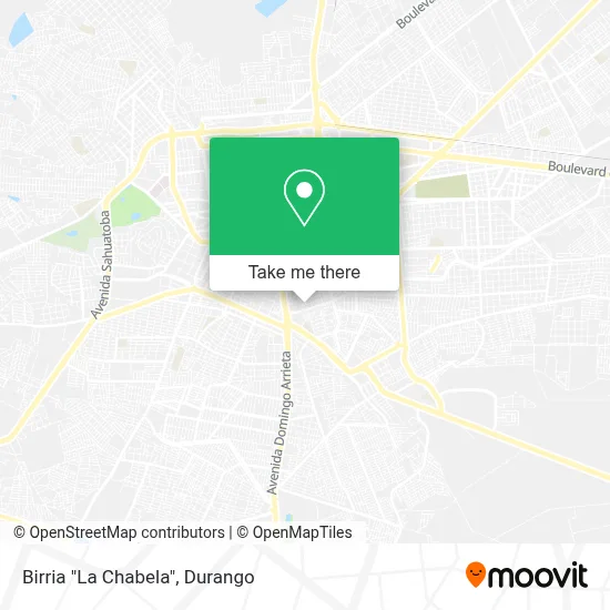 Birria "La Chabela" map