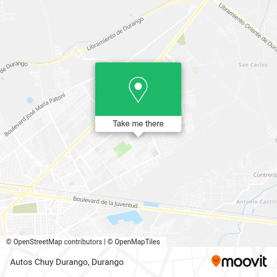 Autos Chuy Durango map
