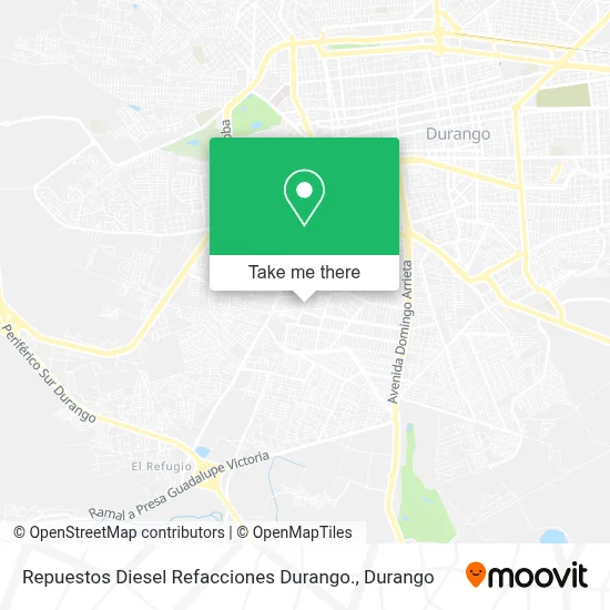 Repuestos Diesel Refacciones Durango. map