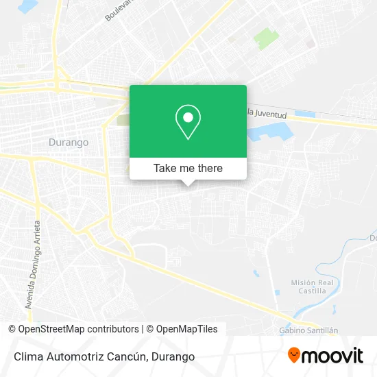 Clima Automotriz Cancún map
