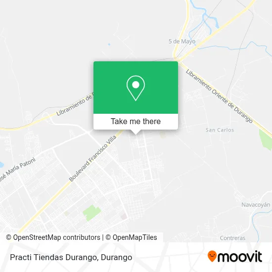 Practi Tiendas Durango map