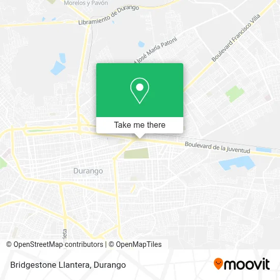 Bridgestone Llantera map
