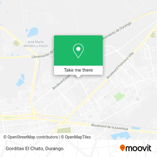Gorditas El Chato map