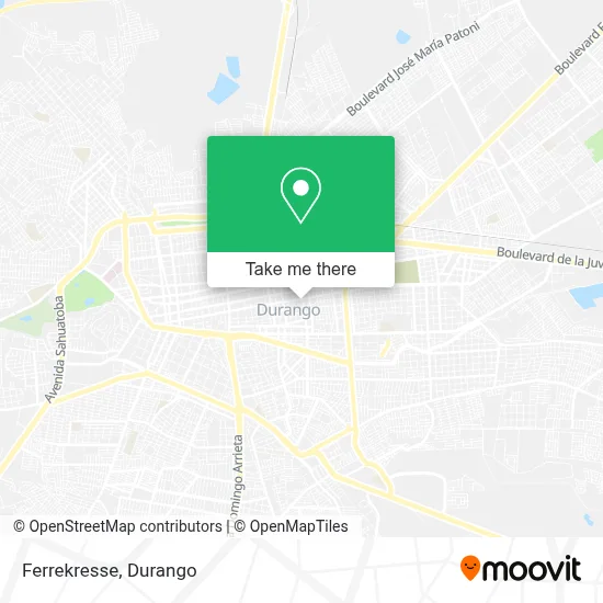 Ferrekresse map