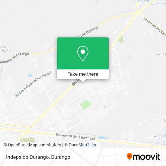 Indepsico Durango map
