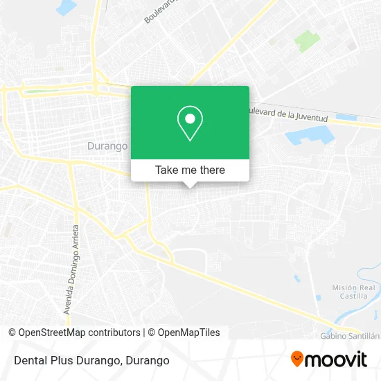 Dental Plus Durango map