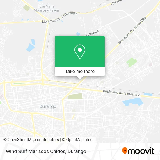Wind Surf Mariscos Chidos map