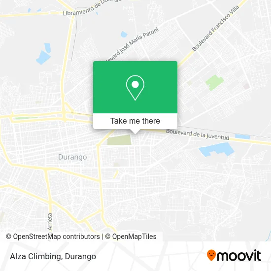Alza Climbing map