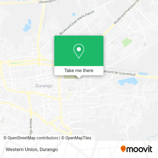 Western Union map