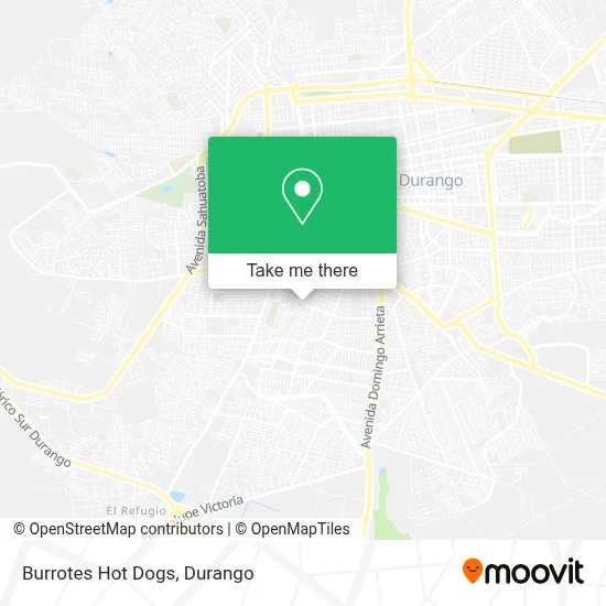 Burrotes Hot Dogs map