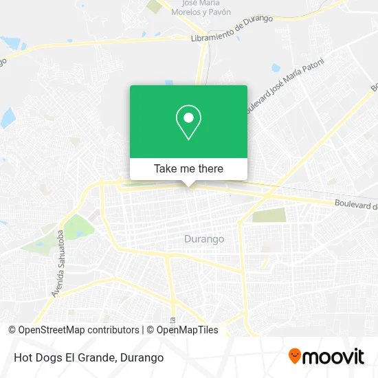 Hot Dogs El Grande map