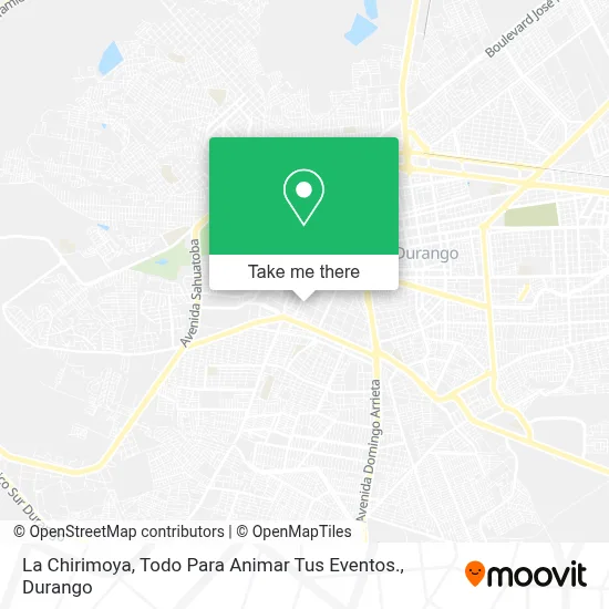 La Chirimoya, Todo Para Animar Tus Eventos. map