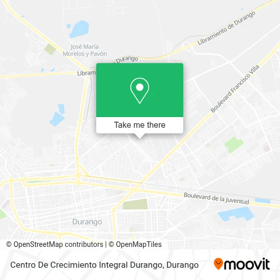 Centro De Crecimiento Integral Durango map