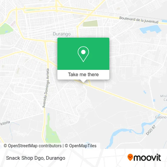 Snack Shop Dgo map