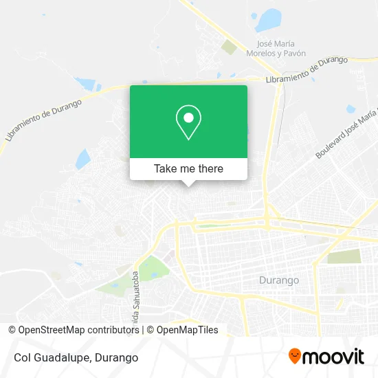 Col Guadalupe map