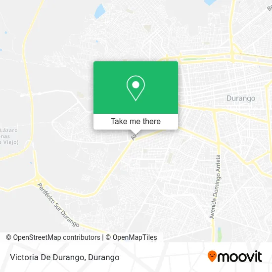 Victoria De Durango map