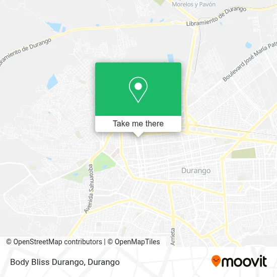 Body Bliss Durango map