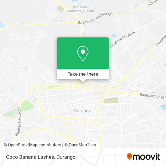Coco Banana Lashes map