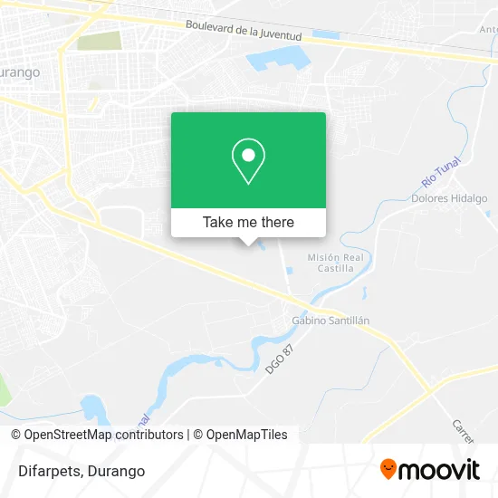 Difarpets map