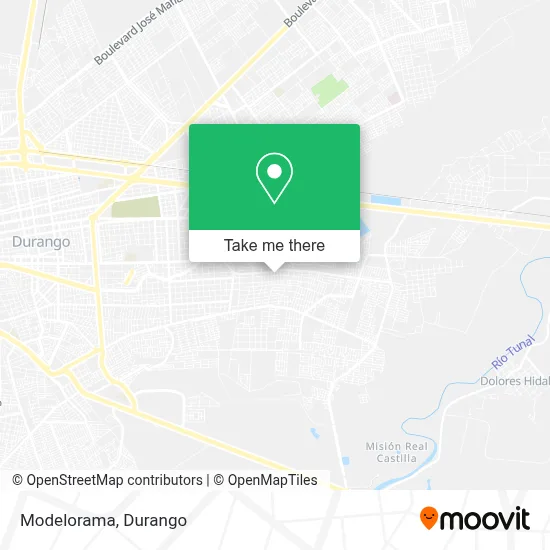 Modelorama map