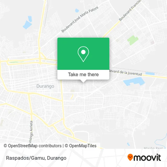 Raspados/Gamu map