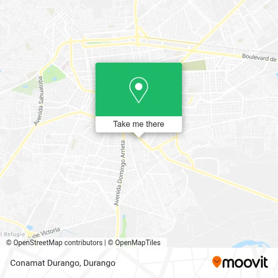 Conamat Durango map