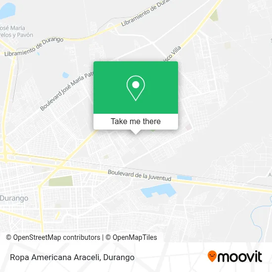 Ropa Americana Araceli map