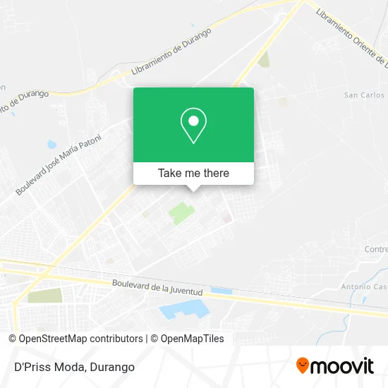 D'Priss Moda map