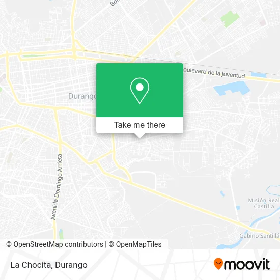 La Chocita map
