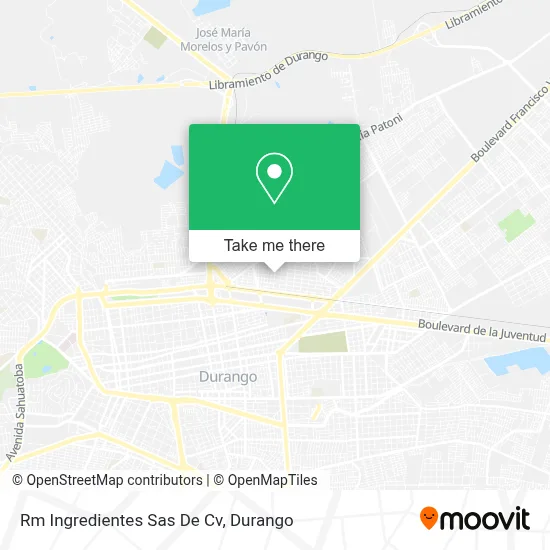 Rm Ingredientes Sas De Cv map
