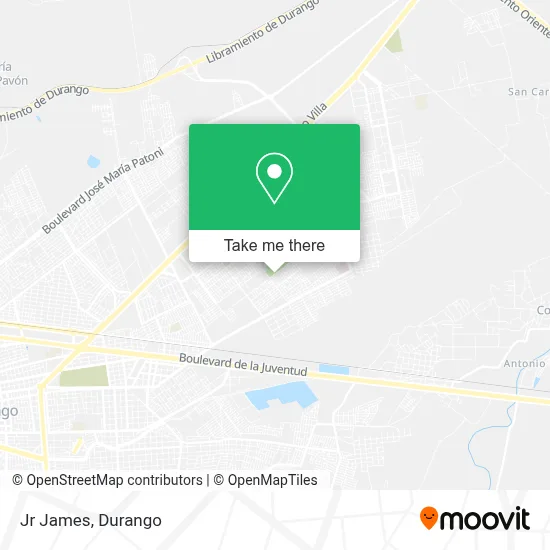 Jr James map