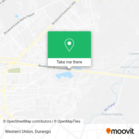 Western Union map