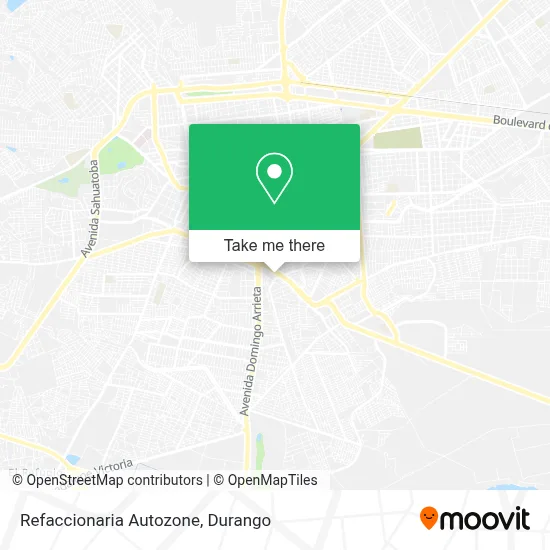 Refaccionaria Autozone map