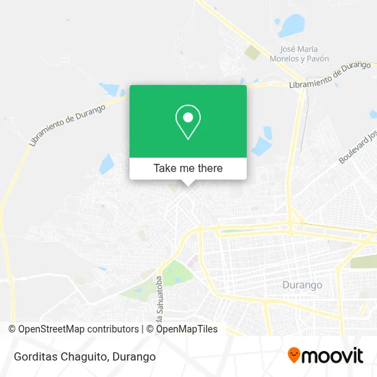 Gorditas Chaguito map