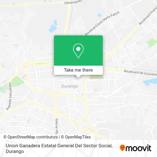 Union Ganadera Estatal General Del Sector Social map