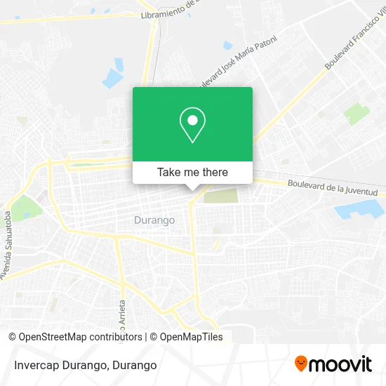 Invercap Durango map