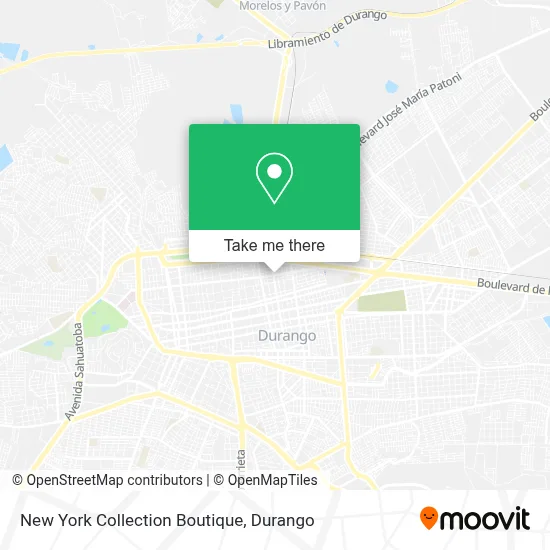 New York Collection Boutique map