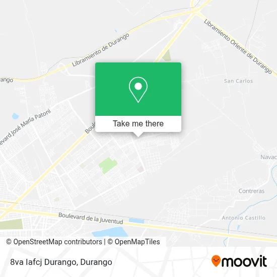 8va Iafcj Durango map