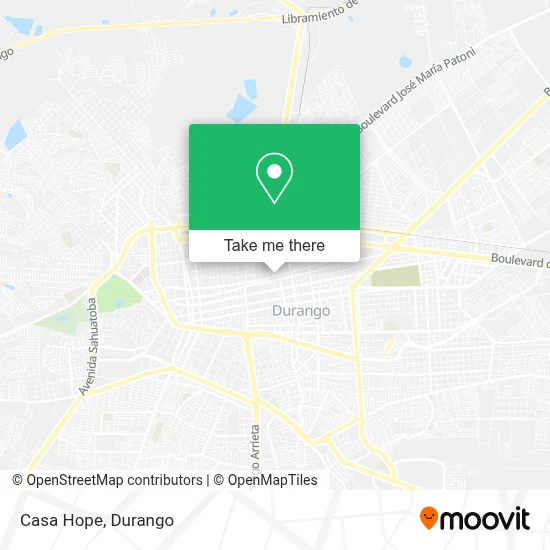 Casa Hope map