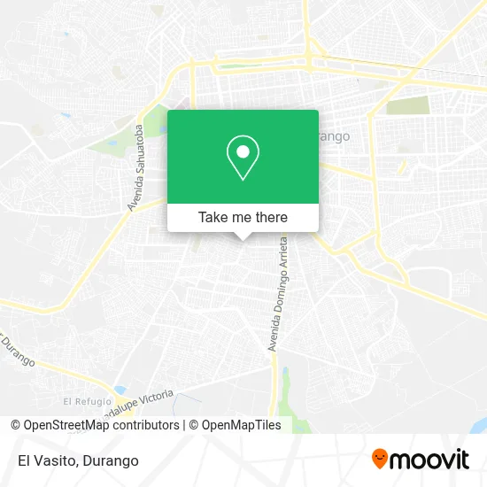 El Vasito map