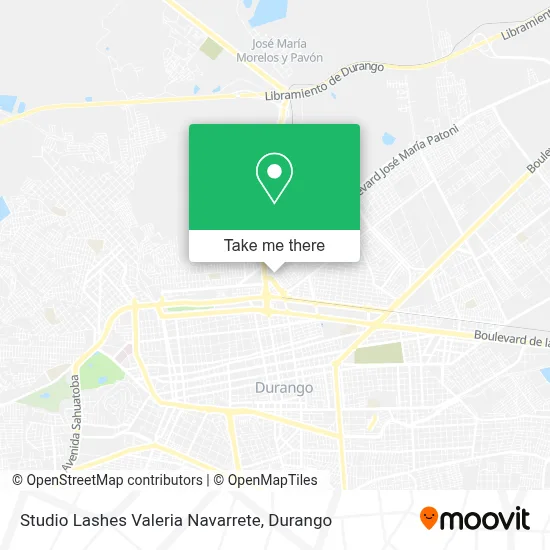 Studio Lashes Valeria Navarrete map
