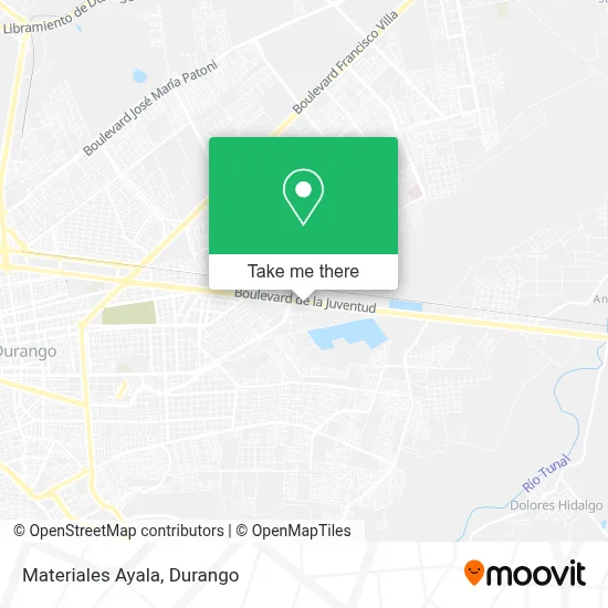 Materiales Ayala map