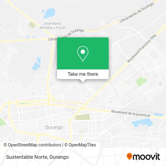 Sustentable Norte map