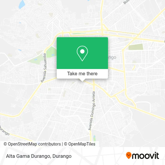 Alta Gama Durango map