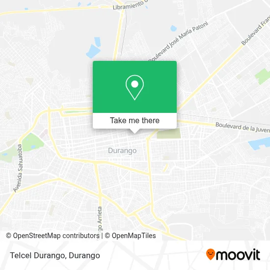 Telcel Durango map