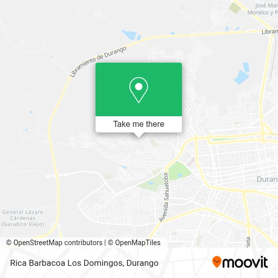 Rica Barbacoa Los Domingos map