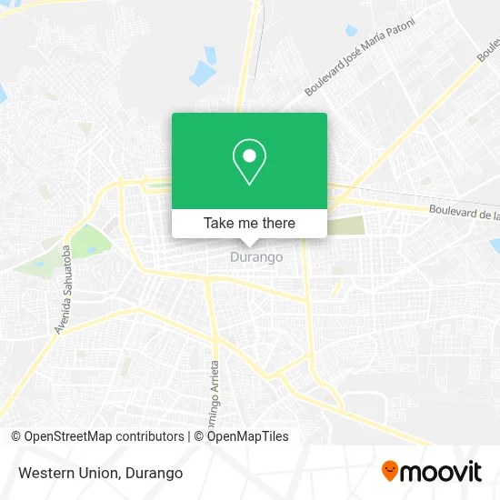 Western Union map
