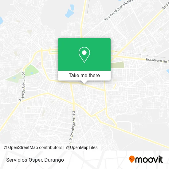 Servicios Osper map